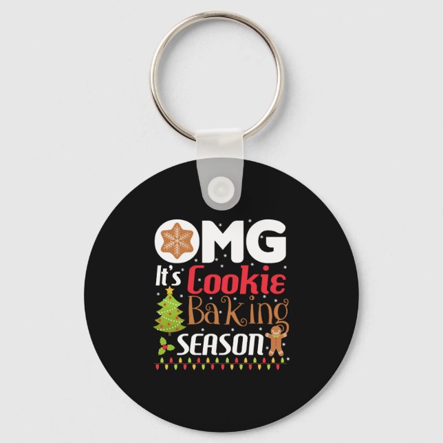 Det är Cookie Baking jul Season Funy Nyckelring (Framsida)