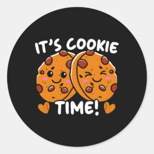 Det är Cookie Time Cookie Dealer Sweet Dessert Bak Runt Klistermärke