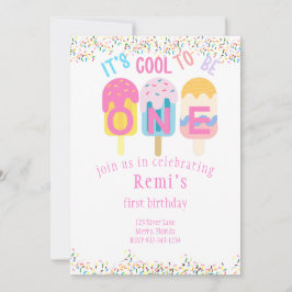 Det är Coola att vara en födelsedagsfest med popsi Inbjudningar