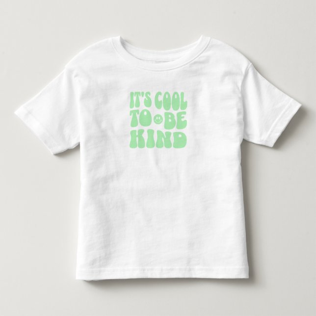 "Det är Coola att vara snäll" Retro Småbarn barn T Shirt (Framsida)
