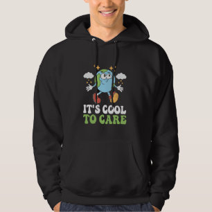Det är coolt att bry sig om jordens dag hoodie