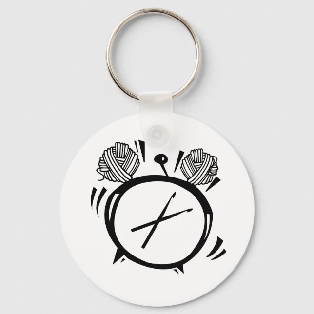 Det är Crochet O'Clock Basic Button Keychain Nyckelring (Framsida)