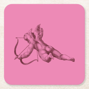 Det är Cupid Romantic Underlägg Papper Kvadrat