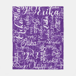 Det är Cute and Lila Patterned 🤍 Fleecefilt