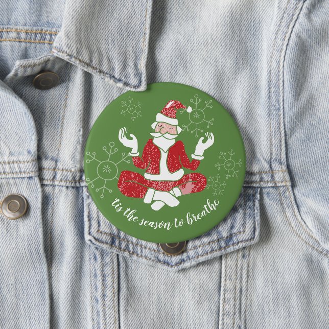 Det Är Dags Att Andas Yoga Tomte Knapp (In Situ)