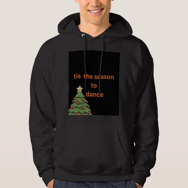 Det Är Dags Att Dansa Holiday Christmas Hoodie (Framsida)