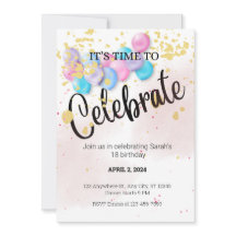 DET ÄR DAGS ATT FESTA INBJUDANSMALL