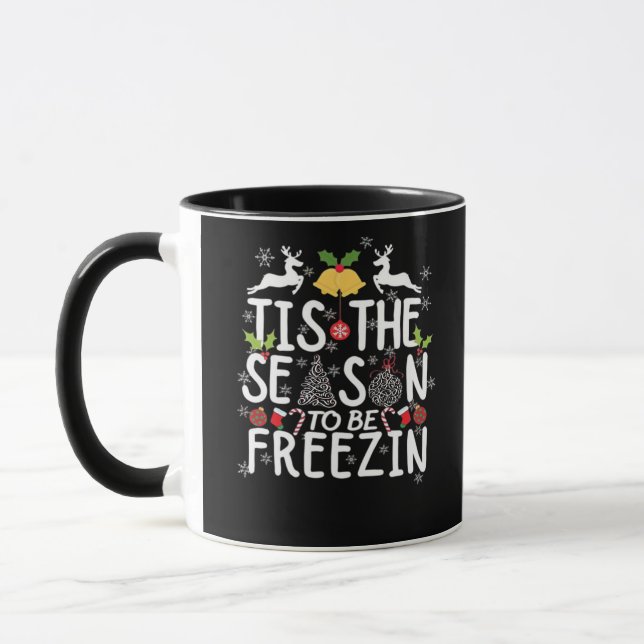 Det Är Dags Att Frysa Minimal Rent Mugg (Vänster)