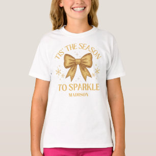 Det Är Dags Att Glänsa Jul Guld T Shirt
