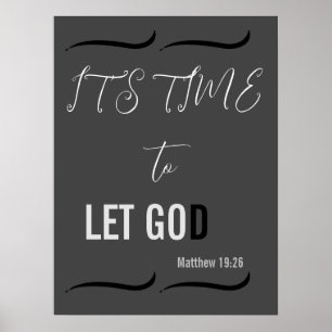 Det är dags att LET GOD Poster
