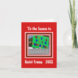 Det Är Dags Att Motstå Trump Foto Julen Helgkort