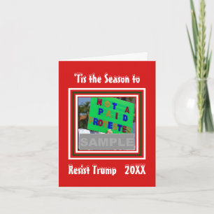 Det Är Dags Att Motstå Trump Foto Julen Helgkort