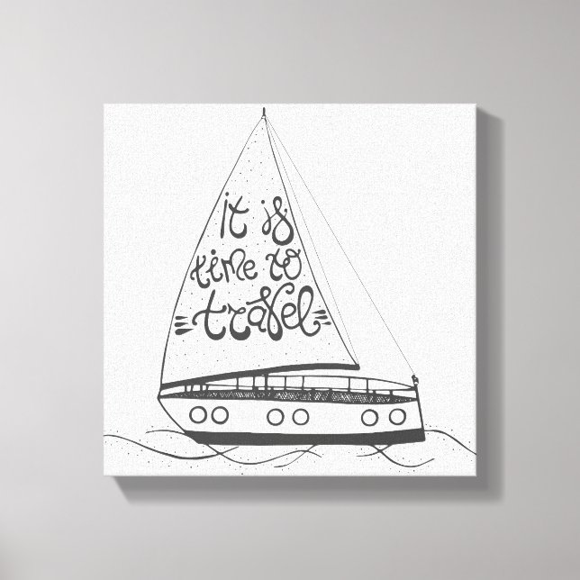 Det är dags att resa canvastryck (Framsida)