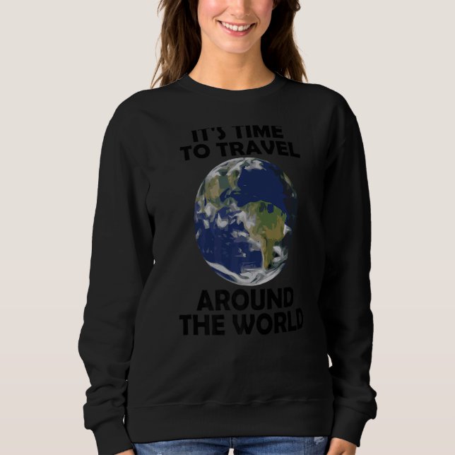 Det är dags att resa värld runt 8 t shirt (Framsida)
