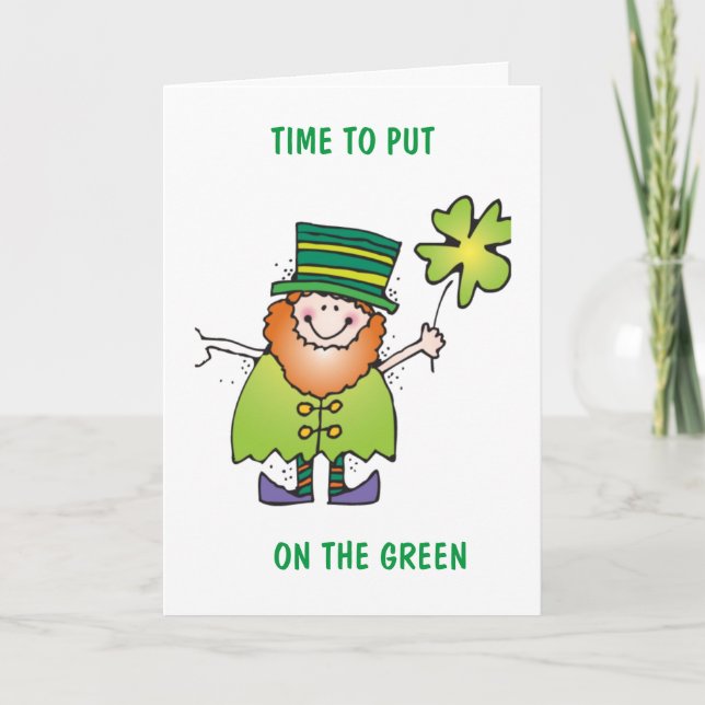 DET ÄR DAGS ATT STÄLLA PÅ GRÖNTEN KORT (Framsida)