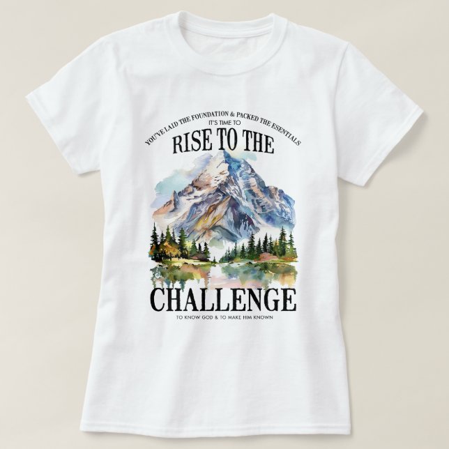 Det är dags att Stiga upp till Challenge Essential T Shirt (Design framsida)