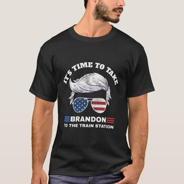 Det är dags att ta till Station T Shirt (Framsida)