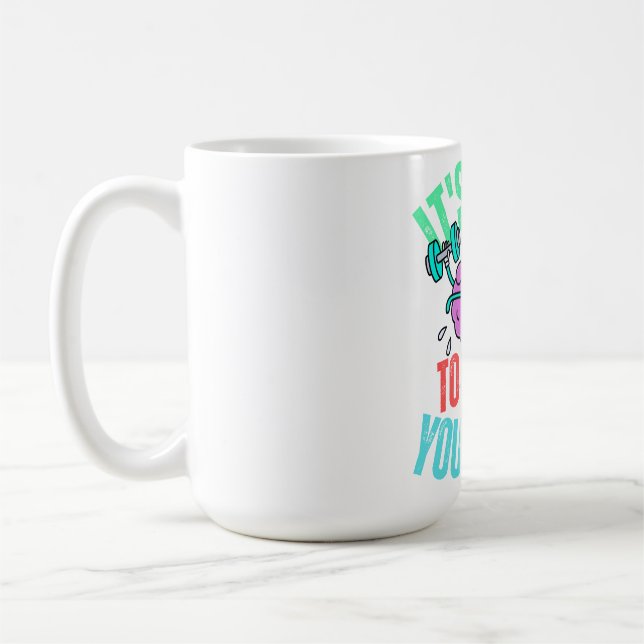 Det är dags att träna ditt sinne  kaffemugg (Vänster)