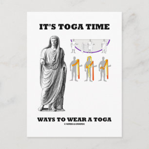 Det är dags för Bära A Toga (instruktioner) Vykort