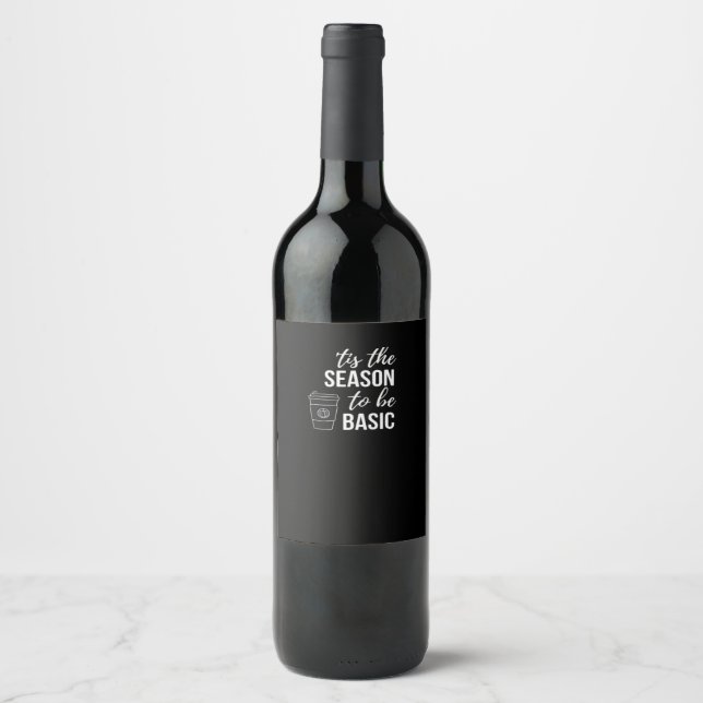Det Är Dags För Basic Vinflaska Etikett (Framsida)