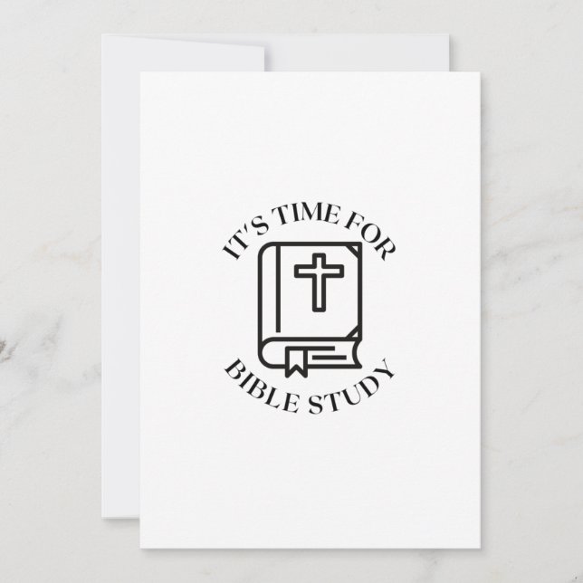 DET ÄR DAGS FÖR BIBLE STUDIY JULKORT (Framsida)