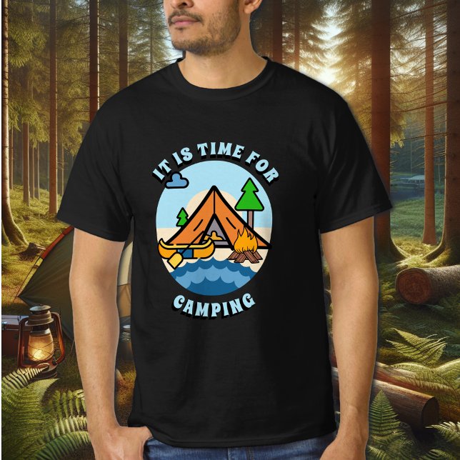 Det är dags för Camping T Shirt (Skapare uppladdad)