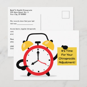 Det är dags för din Chiropraktikjustering Vykort
