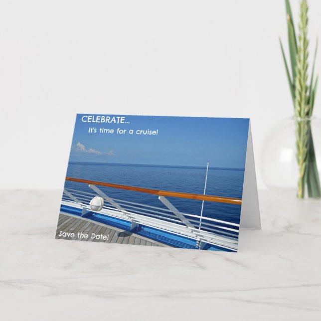 Det är dags för en kryssning.. Spara datumet Meddelande (Framsida)