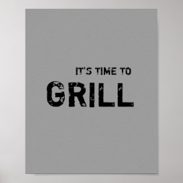 Det är dags för GRILL. Poster