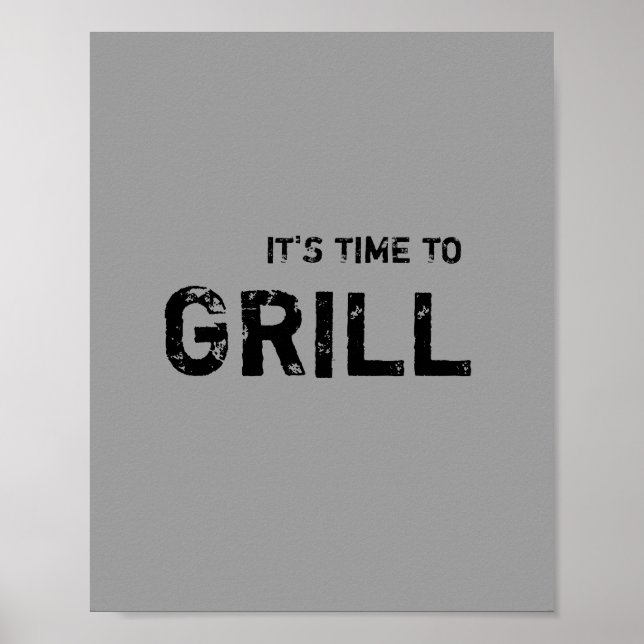 Det är dags för GRILL. Poster (Framsidan)