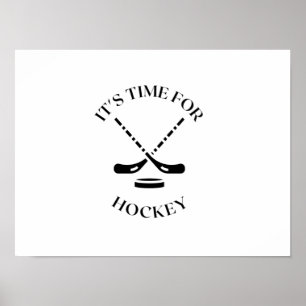 DET ÄR DAGS FÖR HOCKEY POSTER