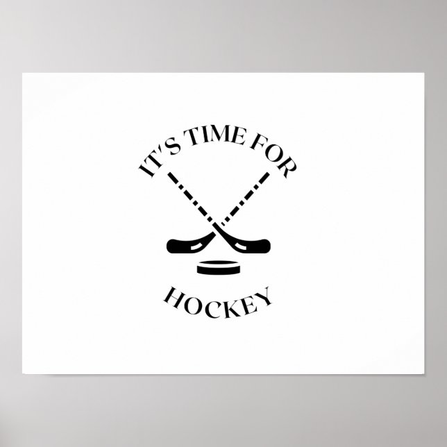 DET ÄR DAGS FÖR HOCKEY POSTER (Framsidan)