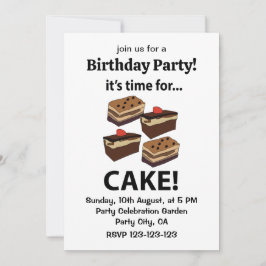 Det är dags för kummelns födelsedag inbjudningar