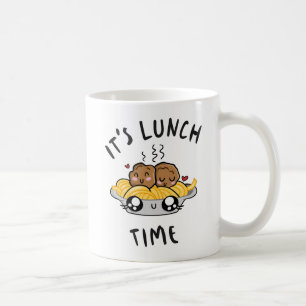 Det är dags för lunch kaffemugg