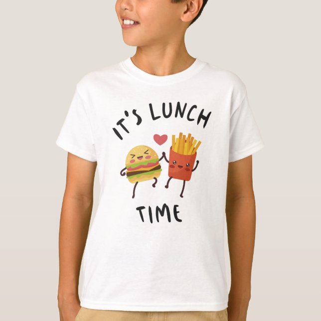 Det är dags för lunch t shirt (Framsida)