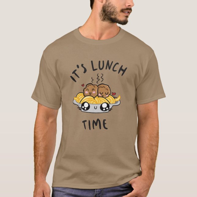 Det är dags för lunch t shirt (Framsida)