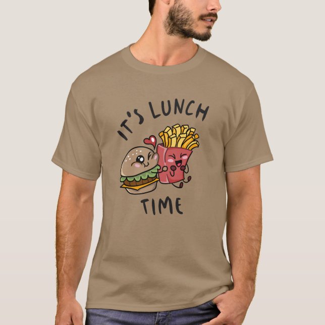 Det är dags för lunch t shirt (Framsida)