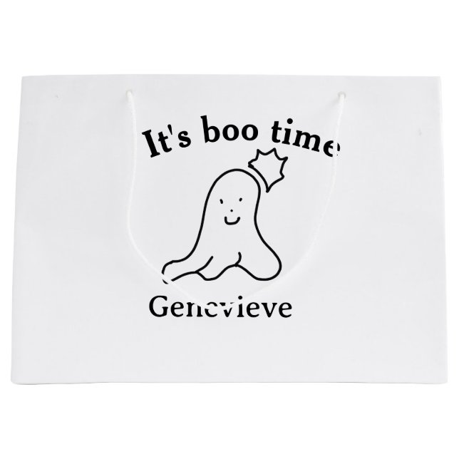 Det är dags för namn Halloween-datumspöksvart (Framsidan)