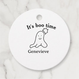 Det är dags för namn Halloween-datumspöksvart Gåvor Etiketter