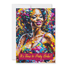 Det är dags för Party Babe - inbjudan