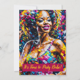 Det är dags för Party Babe - inbjudan