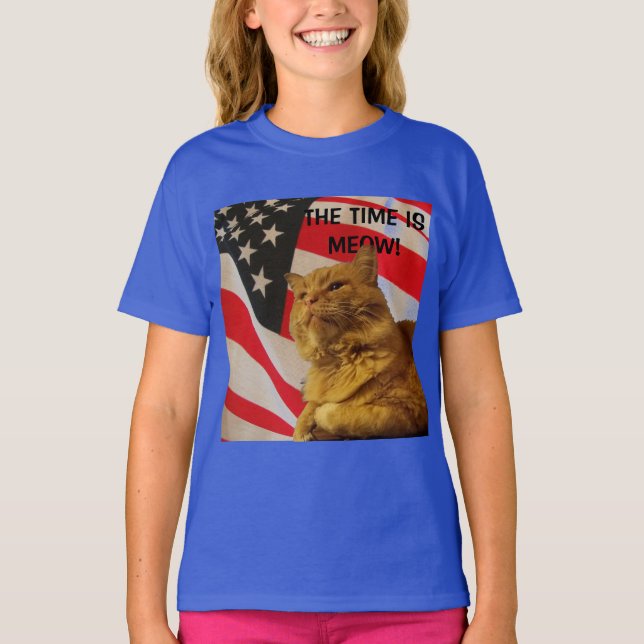 Det är dags för president Flagga Tee (Framsida)