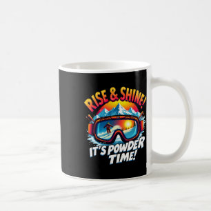 Det är dags för skidglasögon skidåkning Mountain R Kaffemugg