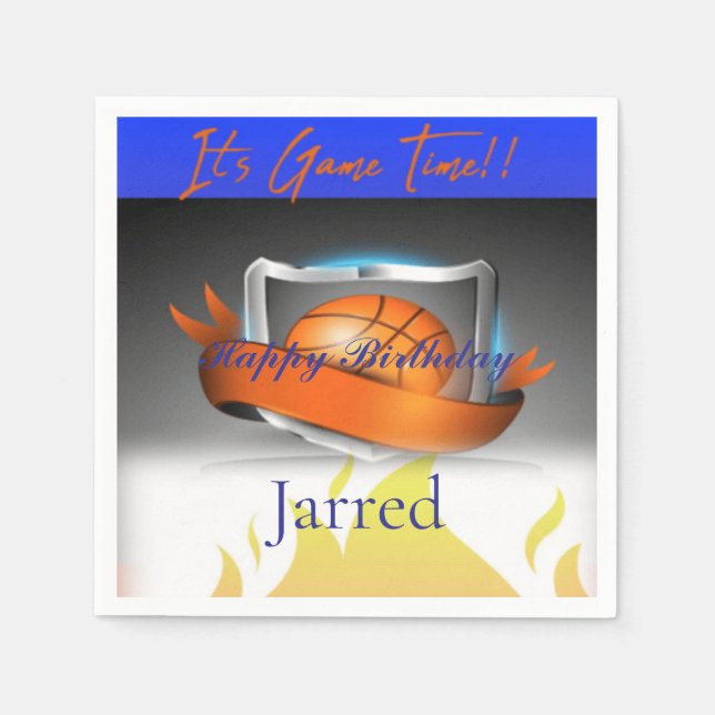 Det är dags för spel pappersservett (Framsidan)