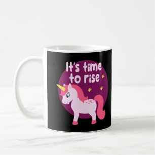 Det är dags för stiga upp Kawaii gullig rosa-encor Kaffemugg