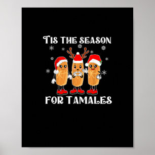 Det Är Dags För Tamales Mexikansk Jul Modern Poster