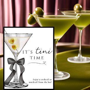 Det är dags för Tini Roligt smutsigt Martini-barsk Poster