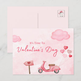 Det är dags för valentins dag helg vykort