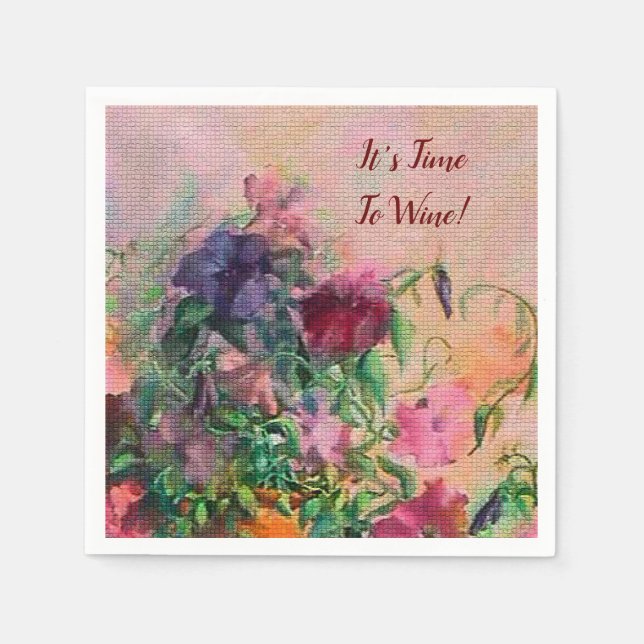 Det är dags för Vin Napkins Pappersservett (Framsidan)