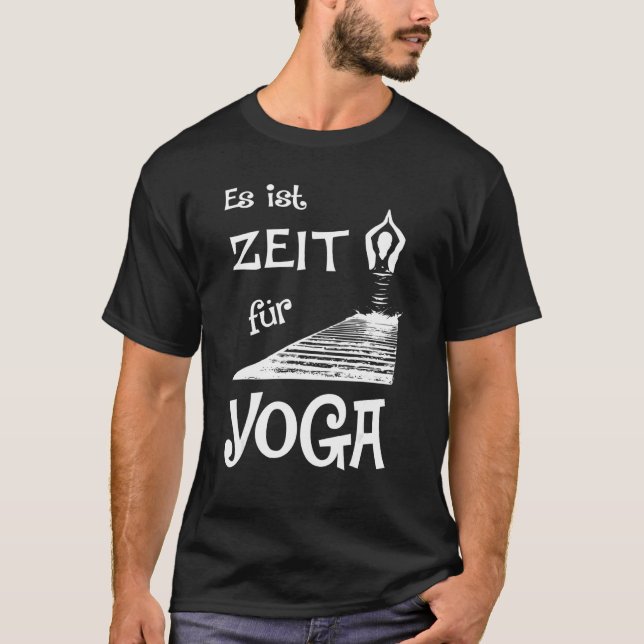 Det är dags för yoga t shirt (Framsida)